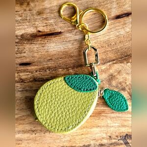 Lime Bag Charm Key Chain Coin Purse NIP